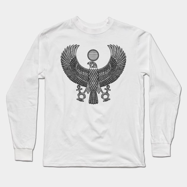 Horus God Pharaohs Egyptology Ancient Egypt Gift Long Sleeve T-Shirt by basselelkadi